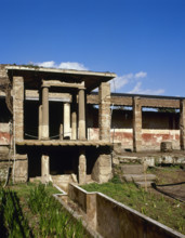 Upper gallery, House of Loreio Tiburtino, Pompeii, Campania, Italy, 2002. Creator: LTL.