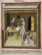 Linen fabrics, 14th century.  Creator: Unknown.