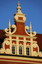 Façade detail of old burgher and merchant houses, Dlugi Targ (Long Market), Gdansk, Poland, 2015. Creator: Unknown.