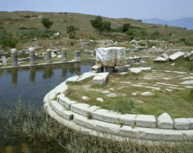 Ruins of Monument at the Harbour of Lions, Miletus, Anatolia, Turkey, 1st century BC (1999). Creator: Unknown.