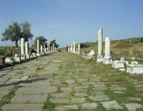 The Via Sacra (Sacred Way) from Pergamon to Asclepeium, Turkey, 1999. Creator: Unknown.