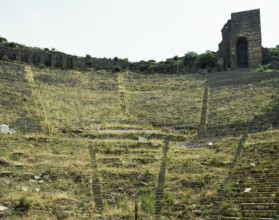 Great Theatre: cavea, Pergamon, Aeolis, Anatolia, Turkey, c225-200 BC (1999).  Creator: Unknown.