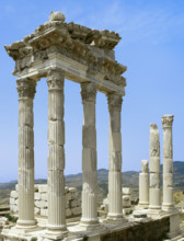 Roman temple of Trajan, Upper Acropolis, Pergamon, Turkey, 1st-2nd century (2005). Creator: Unknown.