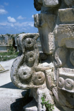 Chaac masks, Great Pyramid, Uxmal city, Yucatan, Mexico, Mayan, Classical period, 1998. Creator: Unknown.