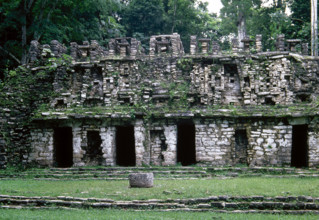 Temple of Labyrinth, Yaxchilan, Mexico, Late Classical Period, (1998). Creator: Unknown.
