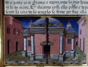 Miniature depicting the scene immediately after the death of Jesus..., 1476 Creator: Cristoforo De Predis.
