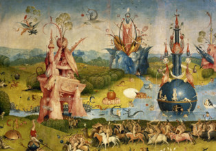 The Garden of Earthly Delights (triptych: central panel detail), 1500-1505.  Creator: Hieronymus Bosch.