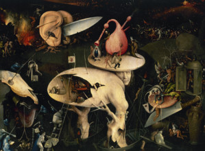 The Garden of Earthly Delights (triptych right panel detail - Hell), 1500-1505.  Creator: Hieronymus Bosch.