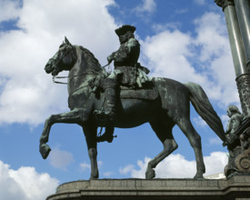 Statue of Ludwig Andreas von Khevenhuller, Vienna, Austria, 1999.  Creator: LTL.