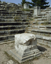 Bouleuterion (senate house), Priene, Agora, Ionia, Anatolia, Turkey, 2nd century (1999). Creator: Unknown.