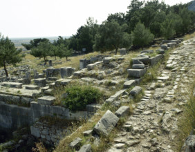 Ruins, Priene, Agora, Ionia, Anatolia, Turkey, 1999. Creator: Unknown.