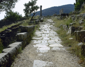 Theatre Street, Priene, Ionia, Anatolia, Turkey, 1999. Creator: Unknown.