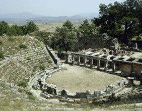 Theatre, Priene, Ionia, Anatolia, Turkey, 1999. Creator: Unknown.