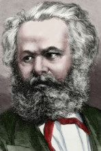 Karl Marx (1818-1883), German philosopher, political economist and communist, 1872.  Creator: Capuz.