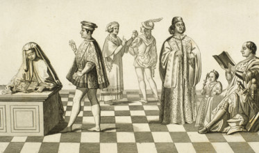 Italian costume of the 15th century, (19th century).  Creator: Unknown.