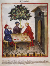 Alcoholism, 14th century.  Creator: Unknown.