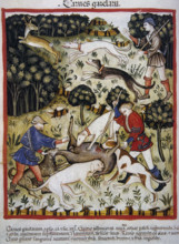 Hunting: gazelle meat, 14th century.  Creator: Unknown.