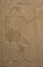 Relief showing deceased, Mastaba of Ti, Egypt, 5th Dynasty, Old Kingdom, 2003. Creator: Unknown.