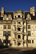 The spiral staircase, Francis I wing, Blois, France, 16th century (2019). Creator: Unknown.