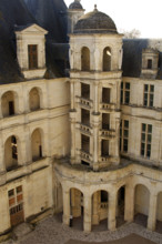 Double-helix staircase, Castle of Chambord, Loire Valley, France, 16th century (2019).  Creator: Unknown.
