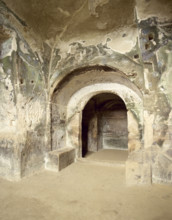 Ruins of the Oracle of the Cumaean Sibyl, Cumae, Italy, 2000. Creator: LTL.