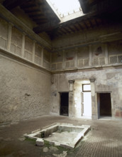 Impluvium, Samnite House, Herculaneum, Italy, 2nd century BC (2002). Creator: LTL.