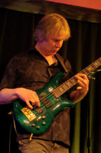 James Rosocha, BD Lenz Trio, Verdict Jazz Club, Brighton, East Sussex, June 2024. Creator: Brian O'Connor.