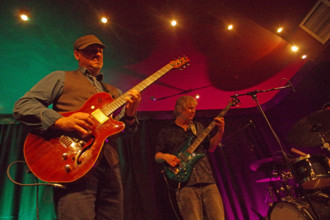 BD Lenz and James Rosocha, BD Lenz Trio, Verdict Jazz Club, Brighton, East Sussex, June 2024. Creator: Brian O'Connor.
