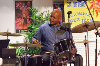 Vince Dunn, Hannah Horton Quartet, East Grinstead Jazz Club, West Suusex, Jan 2025. Creator: Brian O'Connor.