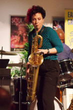 Hannah Horton, Hannah Horton Quartet, East Grinstead Jazz Club, West Suusex, Jan 2025. Creator: Brian O'Connor.