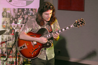 Rob Luft, Eddie Parker’s Airborn, Watermill Jazz Club, Dorking, Surrey, March 2025. Creator: Brian O'Connor.