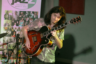 Rob Luft, Eddie Parker’s Airborn, Watermill Jazz Club, Dorking, Surrey, March 2025. Creator: Brian O'Connor.