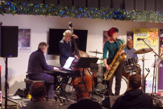 Hannah Horton Quartet, East Grinstead Jazz Club, West Suusex, Jan 2025. Creator: Brian O'Connor.