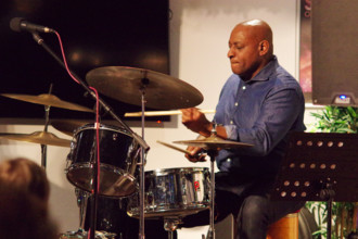 Vince Dunn, Hannah Horton Quartet, East Grinstead Jazz Club, West Suusex, Jan 2025. Creator: Brian O'Connor.