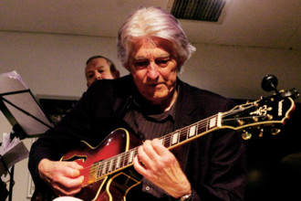 Nils Solberg, East Grinstead Jazz Club, Apron Café, Chequer Mead Theatre, West Sussex, April 2025. Creator: Brian O'Connor.