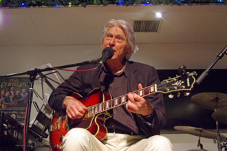 Nils Solberg, East Grinstead Jazz Club, Apron Café, Chequer Mead Theatre, West Sussex, April 2025. Creator: Brian O'Connor.