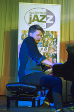 Will Barry, Joe Farnsworth-Sara Hanahan Quartet, Watermill Jazz Club, Dorking, Surrey, July 2024. Creator: Brian O'Connor.