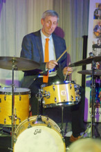 Steve Brown, Anais Reno Quartet, Watermill Jazz Club, Dorking, Surrey, July 2024. Creator: Brian O'Connor.