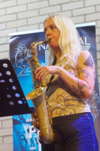 Jemima Whyte, International Women’s Day, NJA Fundraiser, Baptist Church, Loughton, Essex, 2025. Creator: Brian O'Connor.