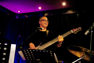Gary Brown, Jose Neto Quartet, Verdict Jazz Club, Brighton, East Sussex, May 2025. Creator: Brian O'Connor.