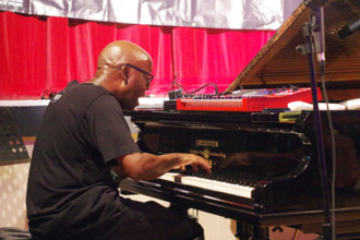 Robert Mitchell, Robert Mitchell’s True Think, Battle Jazz Festival, Battle, East Sussex, July 2024. Creator: Brian O'Connor.