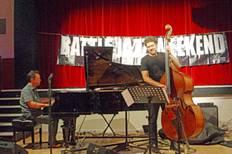 Jason Rebello-Orlando Le Fleming Duo, Battle Jazz Festival, Battle, East Sussex, July 2024. Creator: Brian O'Connor.