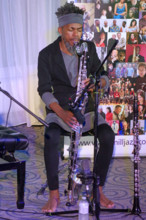 Julien Stella, NoSax NoClar, Watermill Jazz Club, Dorking, Surrey, May 2024. Creator: Brian O'Connor.