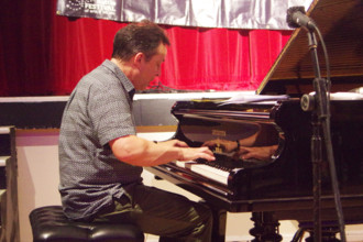 Jason Rebello, Jason Rebello-Orlando Le Fleming Duo, Battle Jazz Festival, East Sussex, July 2024. Creator: Brian O'Connor.
