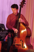 Dave Manington, Eddie Parker’s Airborn, Watermill Jazz Club, Dorking, Surrey, March 2025. Creator: Brian O'Connor.