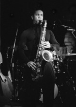David Sanchez, Pizza Express, Dean St, London, Nov 2001. Creator: Brian O'Connor.