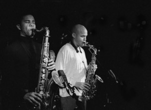David Sanchez and Miguel Zenon, Pizza Express, Dean St, London, Nov 2001. Creator: Brian O'Connor.