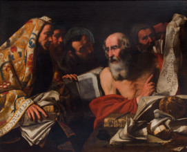 Disputation of Saint Jerome with the Doctors, 1625-1630. Creator: Vitale, Filippo (1585-1650).
