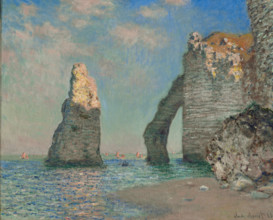 The Cliff at Etrétat, 1885. Creator: Monet, Claude (1840-1926).