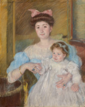Duchesse de Morel d'Arleux and Her Son, 1906. Creator: Cassatt, Mary (1845-1926).